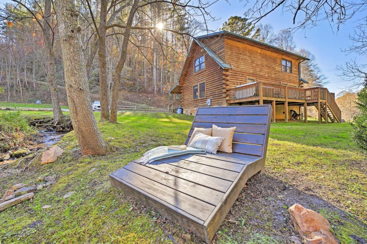 Creekside Bryson City Cabin With Private Hot Tub Екстериор снимка